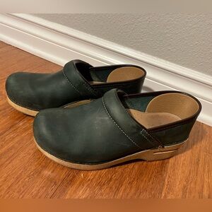 Green professional Dansko clogs